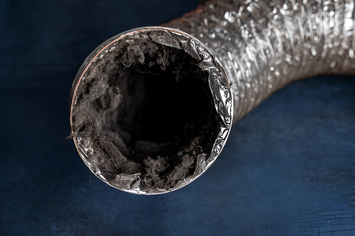 Cleaning of Dryer Vent Clog in DMV