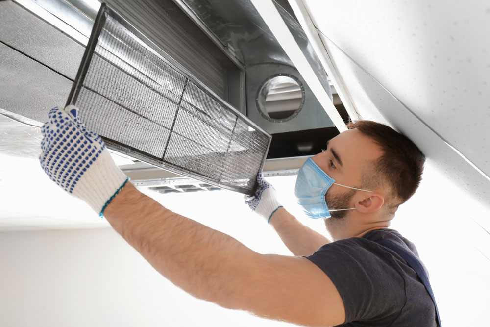 Cleaning air ducts in Harford County